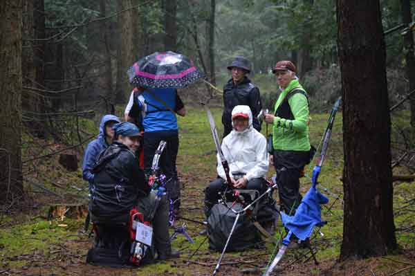 Feldbogen - Ausrüstung bei Regen