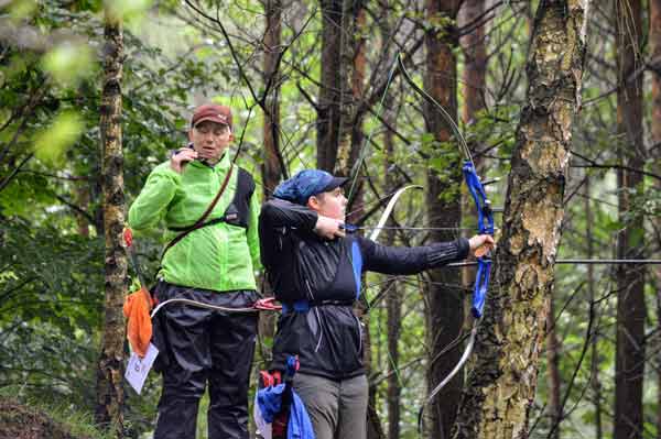 Feldbogen: Bei Regen